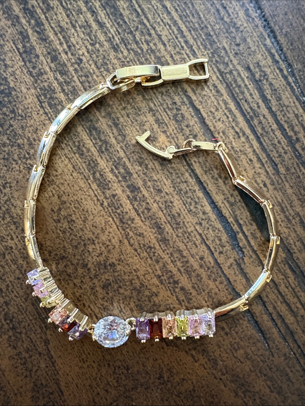 Multi Colored CZ Bracelet NWOT